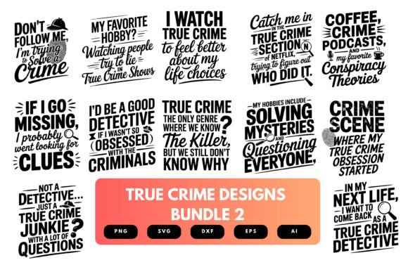 Download True Crime SVG Bundle - Premium Resources
