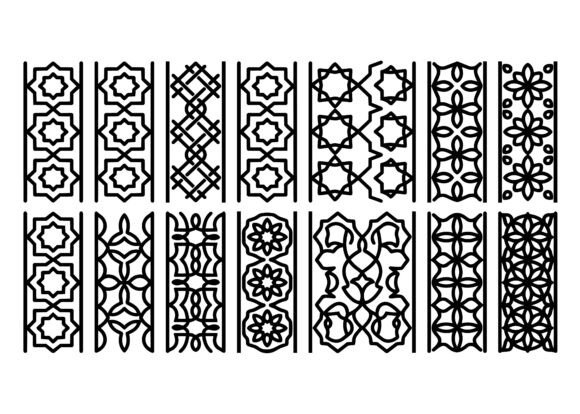 Download Moroccan Border Pattern SVG Bundle - Border pattern svg Collection