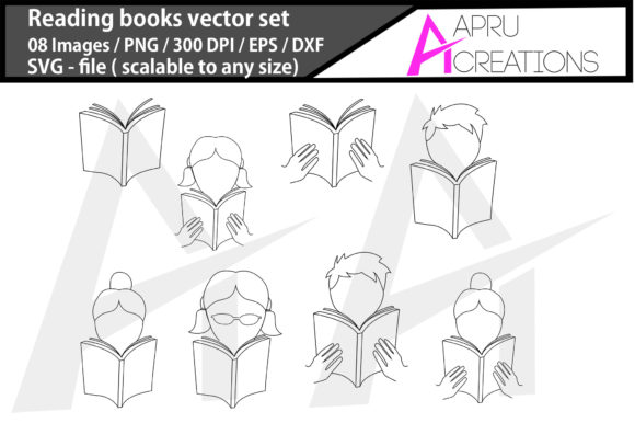 Download Reading Book Silhouette - Book silhouette Collection